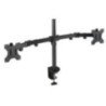 Soporte de mesa para 2 monitores tooq db1232tn-b/ giratorio/ inclinable/ hasta 8kg