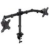 Soporte de mesa para 2 monitores tooq db1802tn-b/ giratorio/ inclinable/ hasta 8kg