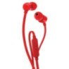Auriculares intrauditivos jbl t110/ con micrófono/ jack 3.5/ rojos