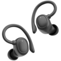 Auriculares deportivos bluetooth muvit io smart true wireless sport enc con estuche de carga/ autonomía 6h/ negros