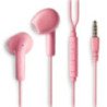 Auriculares intrauditivos ngs cross flip/ con micrófono/ jack 3.5/ rosas