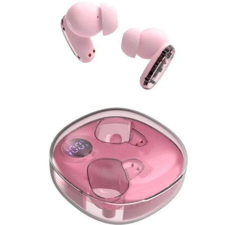 Auriculares bluetooth mars gaming mhib2 con estuche de carga/ autonomía 7h/ rosa