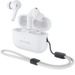 Auriculares bluetooth vention echo lite e11 pro con estuche de carga/ blancos