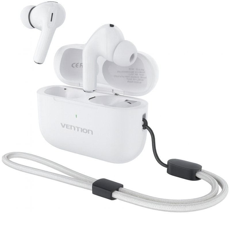 Auriculares bluetooth vention echo lite e11 pro con estuche de carga/ blancos