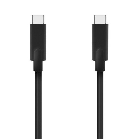 Cable usb 3.2 tipo-c aisens a107-0705 10gbps 5a 100w/ usb tipo-c macho - usb tipo-c macho/ hasta 100w/ 10gbps/ 3m/ negro