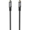 Cable usb 3.2 tipo-c aisens a107-0988/ usb tipo-c macho - usb tipo-c macho/ hasta 100w/ 20gbps/ 3m/ negro