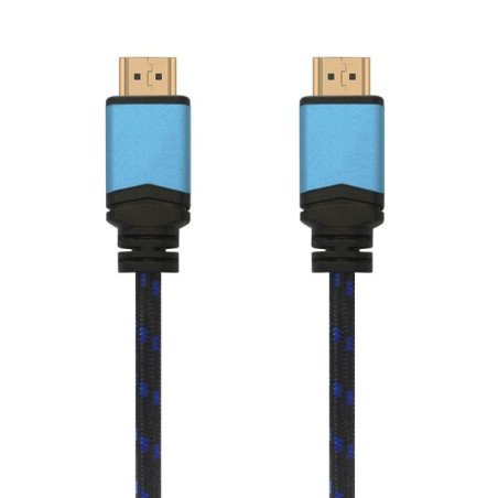 Cable hdmi 2.0 4k aisens a120-0358/ hdmi macho - hdmi macho/ 3m/ negro/ azul