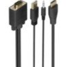 Cable conversor aisens a122-1013 svga macho - usb macho - jack macho/ hdmi macho/ 1m/ negro