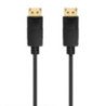 Cable displayport 1.2 ccs 4k aisens a124-0740/ displayport macho - displayport macho/ hasta 5w/ 2300mbps/ 2m/ negro