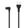 Cable alimentación forma 8 aisens a132-0598/ cee7/16 macho - c7 hembra/ hasta 1500w/ 1.8m/ negro