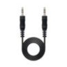 Cable estéreo nanocable 10.24.0105/ jack 3.5 macho - jack 3.5 macho/ 5m/ negro