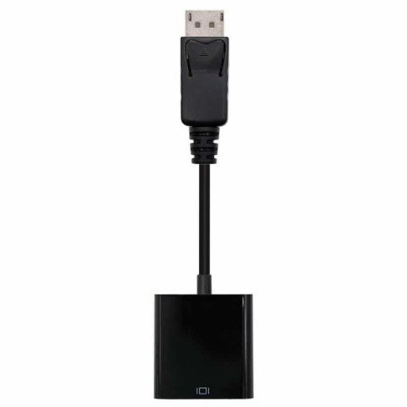 Conversor nanocable 10.16.0602/ displayport macho - vga hembra/ 15cm/ negro
