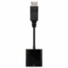 Conversor nanocable 10.16.0602/ displayport macho - vga hembra/ 15cm/ negro