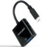 Cable conversor nanocable 10.16.4101-bk/ usb tipo-c macho - vga hembra/ 10cm/ negro