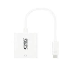 Conversor nanocable 10.16.4102/ usb tipo-c macho - hdmi hembra/ 15cm/ blanco
