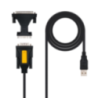 Cable conversor impresora nanocable 10.03.0002/ usb macho - db9 macho/ db25 macho