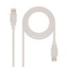 Cable usb 2.0 nanocable 10.01.0302/ usb macho - usb macho/ 1m/ beige