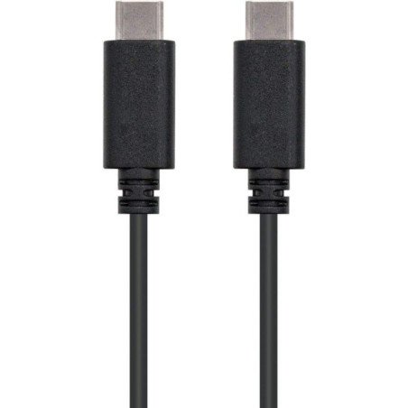 Cable usb 2.0 tipo-c nanocable 10.01.2301/ usb tipo-c macho - usb tipo-c macho/ 480mbps/ 1m/ negro