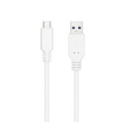 Cable usb 3.1 tipo-c nanocable 10.01.4001-l150-w/ usb tipo-c macho - usb macho/ 10gbps/ 1.5m/ blanco