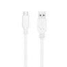 Cable usb 3.1 tipo-c nanocable 10.01.4001-l150-w/ usb tipo-c macho - usb macho/ 10gbps/ 1.5m/ blanco