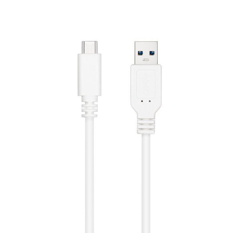 Cable usb 3.1 nanocable 10.01.4002-w/ usb tipo-c macho - usb macho/ 2m/ blanco