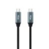 Cable usb 3.2 tipo-c nanocable 10.01.4303/ usb tipo-c macho - usb tipo-c macho/ 3m/ gris y negro