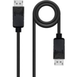 Cable displayport nanocable 10.15.2702/ displayport macho - displayport macho/ 2m/ negro