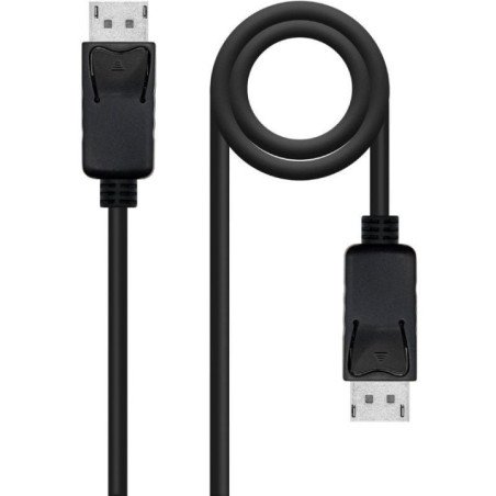 Cable displayport nanocable 10.15.2702/ displayport macho - displayport macho/ 2m/ negro