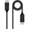 Cable displayport nanocable 10.15.2702/ displayport macho - displayport macho/ 2m/ negro