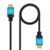 Cable hdmi 2.0 4k nanocable 10.15.3702/ hdmi macho - hdmi macho/ 2m/ negro/ azul