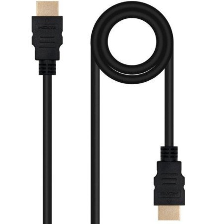 Cable hdmi 2.0 4k nanocable 10.15.3800/ hdmi macho - hdmi macho/ 50cm/ negro