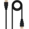 Cable hdmi 2.0 4k nanocable 10.15.3800/ hdmi macho - hdmi macho/ 50cm/ negro