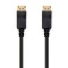 Cable displayport 1.2 4k nanocable 10.15.2300/ displayport macho - displayport macho/ 50cm/ negro