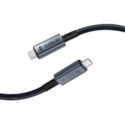 Cable usb 4.0 tipo-c subblim cable high/ usb tipo-c macho - usb tipo-c macho/ hasta 240w/ 40gbps 1.5m/ negro