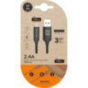 Cable usb 2.0 tipo-c tech one tech tec2003/ usb tipo-c macho - usb macho/ 480mbps/ 1m/ negro