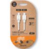 Cable usb 2.0 tipo-c tech one tech tec2210/ usb tipo-c macho - usb tipo-c macho/ hasta 100w/ 480mbps/ 1.5m/ blanco