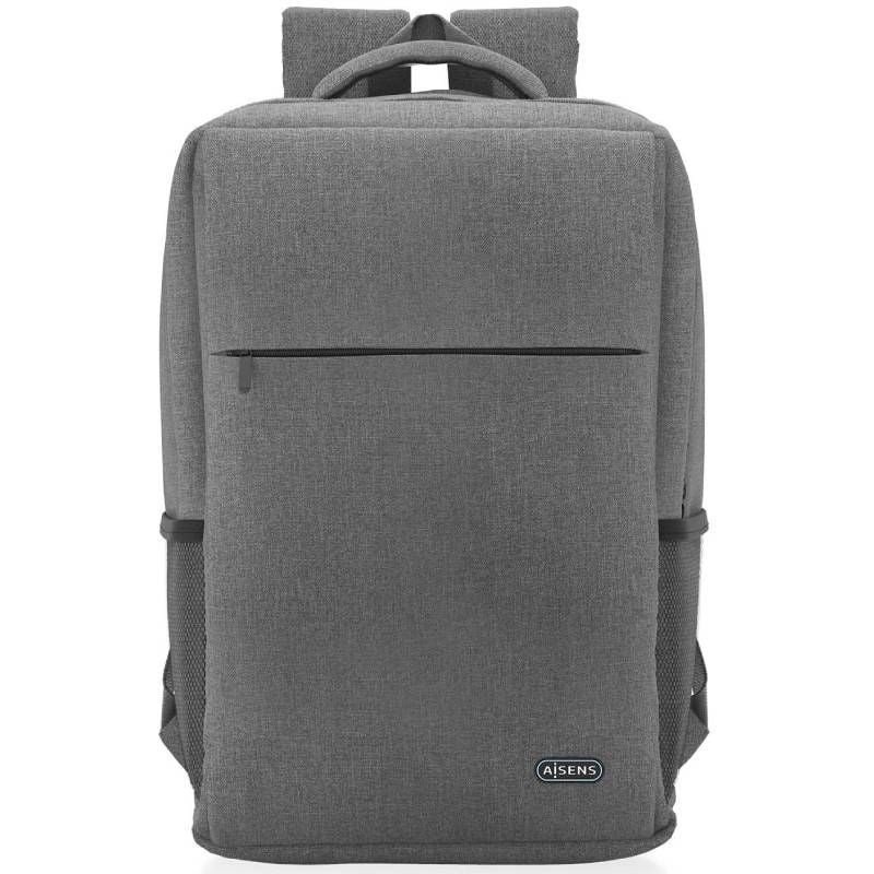 Mochila aisens asbg-bp081-gr para portátiles hasta 17'/ gris