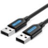 Cable usb 2.0 vention cojbc/ usb macho - usb macho/ 480mbps/ 25cm/ negro