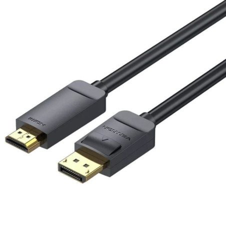Cable conversor vention hagbg/ displayport macho - hdmi 4k macho/ 1.5m/ negro