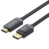Cable conversor vention hagbg/ displayport macho - hdmi 4k macho/ 1.5m/ negro