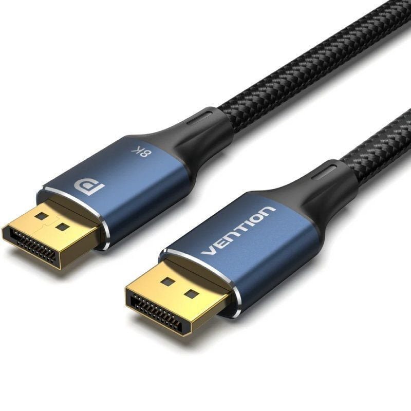 Cable displayport 1.4 8k vention hcelj/ displayport macho - displayport macho/ 5m/ azul