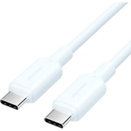 Cable usb 2.0 tipo-c 3a vention trcsf/ usb tipo-c macho - usb tipo-c macho/ hasta 60w/ 480mbps/ 1m/ azul