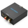 Convertidor de audio vention bdfb0-eu/ entrada toslink y rca/ salida 2x rca