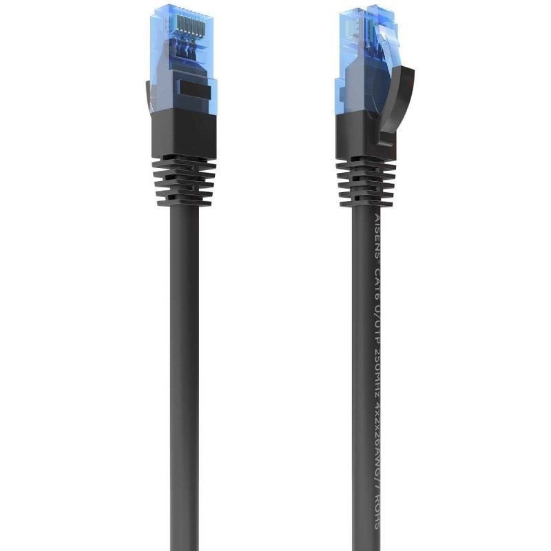 Cable de red rj45 awg26 cca utp aisens a135-0850 cat.6/ 10m/ negro