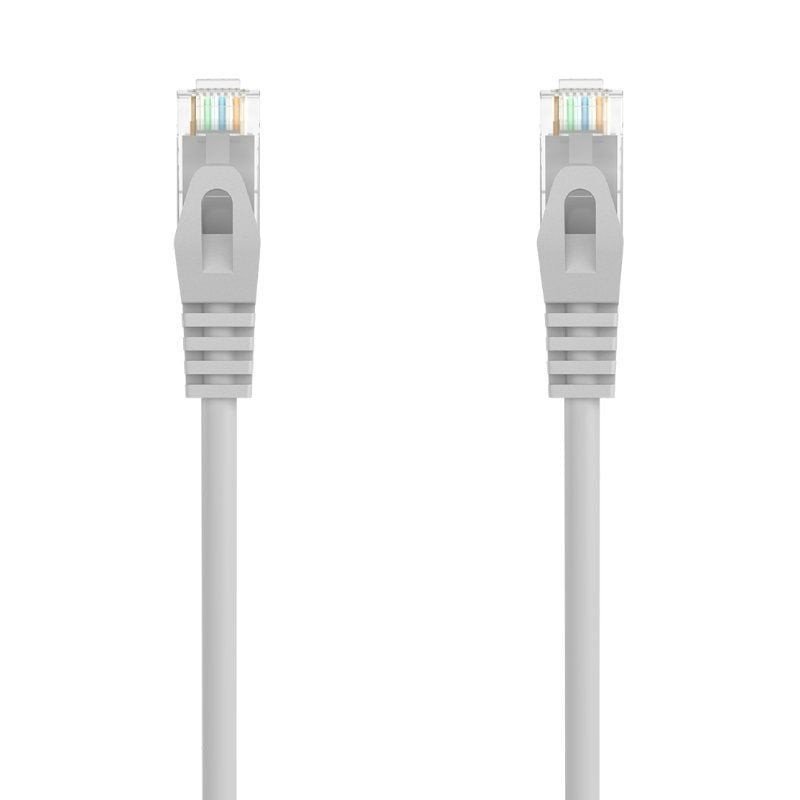 Cable de red rj45 awg24 utp aisens a145-0553 cat.6a/ lszh/ 30cm/ gris