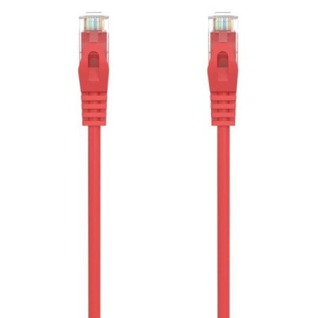 Cable de red rj45 awg24 utp aisens a145-0556 cat.6a/ lszh/ 25cm/ rojo