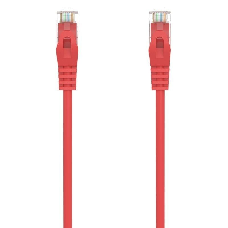 Cable de red rj45 awg24 utp aisens a145-0557 cat.6a/ lszh/ 30cm/ rojo