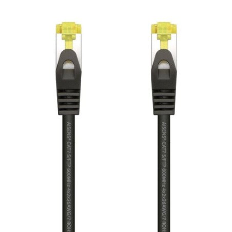 Cable de red rj45 sftp aisens a146-0485 cat.7/ 50cm/ negro