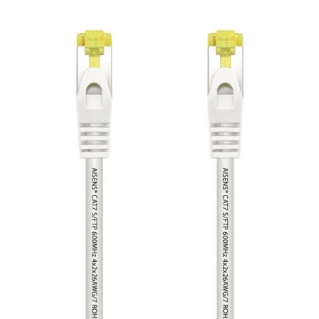 Cable de red rj45 sftp aisens a146-0489 cat.7/ 50cm/ blanco