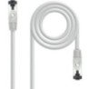 Cable de red rj45 sstp nanocable 10.20.2000-l30 cat.8.1/ 30cm/ gris